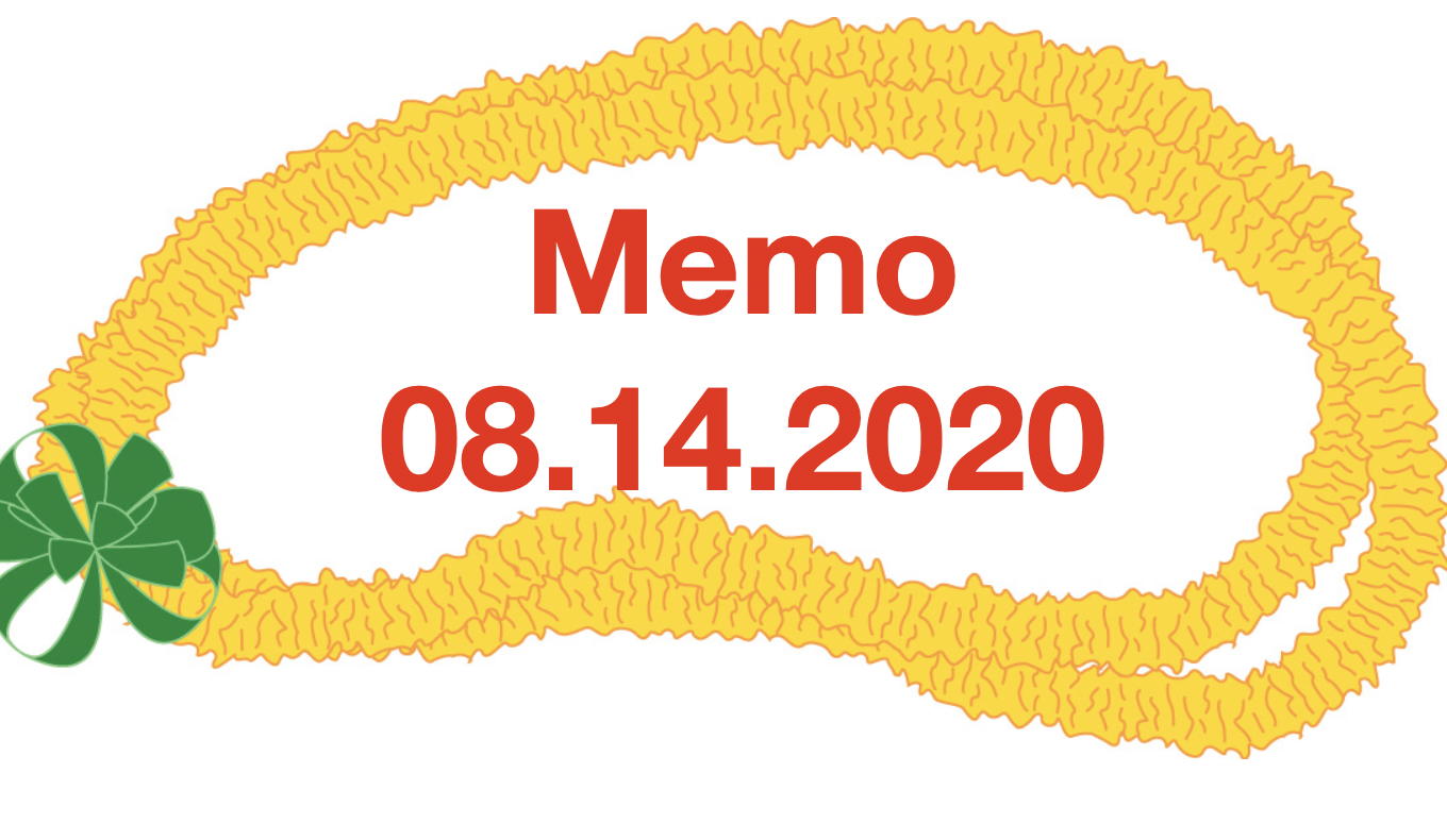 Memo 08/14/2020